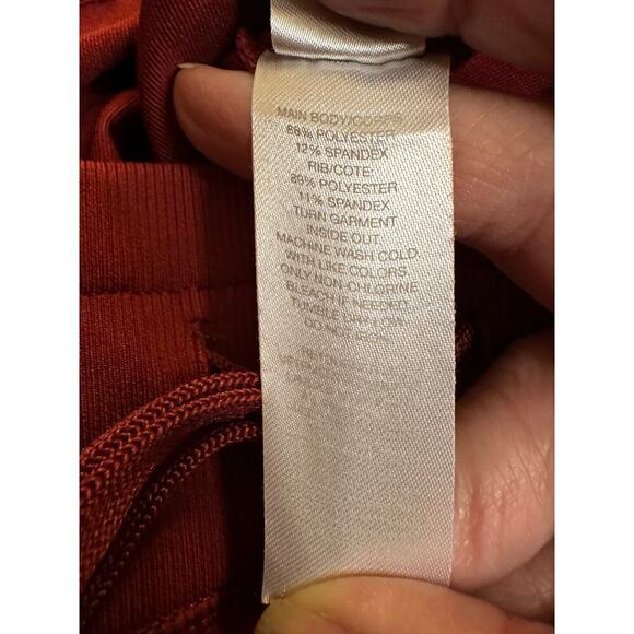 Z by Zella Women's Drawstring High Waisted Workout Jogger Pants Size M Burgundy - Picture 6 of 6